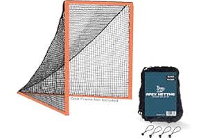 SHARK LAX SharkLax Lacrosse Netting Replacement - Weather-Resistant Lacrosse Net for Backyard Goals, Perfect for Enhanced Gameplay and Reliable Performance