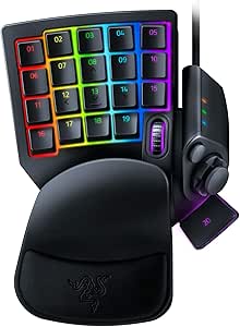 Razer Tartarus Pro Gaming Keypad: Analog-Optical Key Switches - 32 Programmable Keys - Customizable Chroma RGB Lighting - Programmable Macros - Variable Key Press Pressure Sensitivity - Classic Black