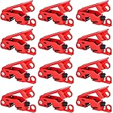 RealPlus Circuit Breaker Lockout, Lockout Tagout Breaker Lock for Standard Single and Double Toggles, Pack of 12