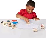 Melissa & Doug My First Wooden Stamp Set Vehicles - 8 Stamps, 2 Ink Pads view 8