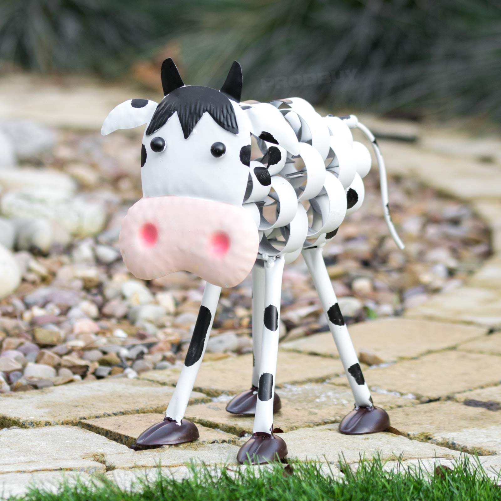 Prodbuy Outdoor Metal Cow Garden Ornament