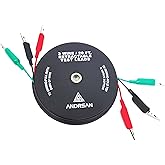 3 WIRE 20' RETRACTABLE TEST LEADS 18 GAUGE Aligator Clips In Reel