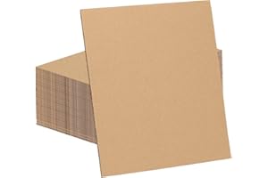 Doubleggs 60 Pack 12x16 Inch Corrugated Cardboard Sheets, 2mm Thick Flat Card Boards Inserts for Crafts, Mailing, Packing, Shipping, DIY Crafts Projects