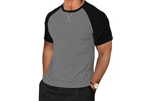 TARAINYA Mens Cotton Crewneck T-Shirt Short Long Sleeve Casual Soft Stylish Tee Shirts