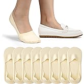 WISVOOO No Show Socks for Women Thin Ice Silk Non-Slip Loafers Footies Socks 2/4/6 Pairs
