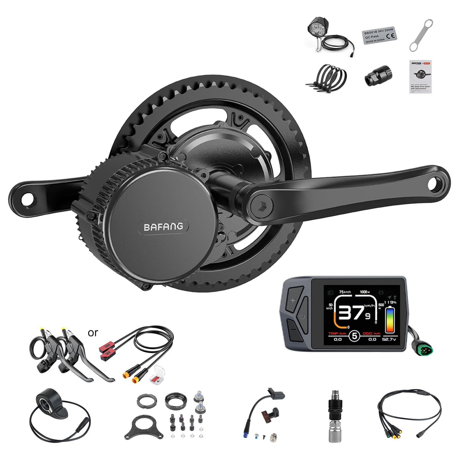 Photo 1 of BAFANG 750W Mid Drive Kit,Mid Drive Ebike Conversion Kit Brushless Upgraded Motor with EKD01 Digital Display and 44T Chainring for Commuter Bike,Recumbent Trike,Mountain Bike,Cargo Bike