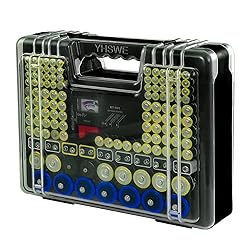 YHSWE 230+ Battery Caddy Organizer Storage Box AA