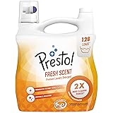 Amazon Brand - Presto! Concentrated Liquid Laundry Detergent, Fresh Scent, 128 Loads, 96 Fl Oz