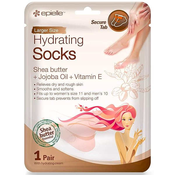 EPIELLE HYDRATING & MOISTURIZING GLOVES & SOCKS COMBO, 12 PAIRS HAND AND FOOT MASKS FOR DRY HANDS AND DRY FEET, CRACKED HEELS, KOREAN SKINCARE, SKINCARE GIFTS, SPA GIFTS