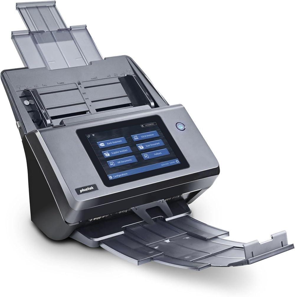 Plustek eScan A450Pro A4 Document Scanner 600dpi 60ppm USB 2.0 RJ45
