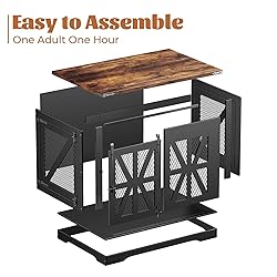 VOPEAK Farmhouse Dog Crate Furniture, Heavy Duty