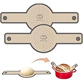 Koolstuffs Silicone Bread Sling for Dutch Oven, 2 PCS Non-Stick & Easy Clean Reusable Sourdough Mat, Sourdough Bread Baking S
