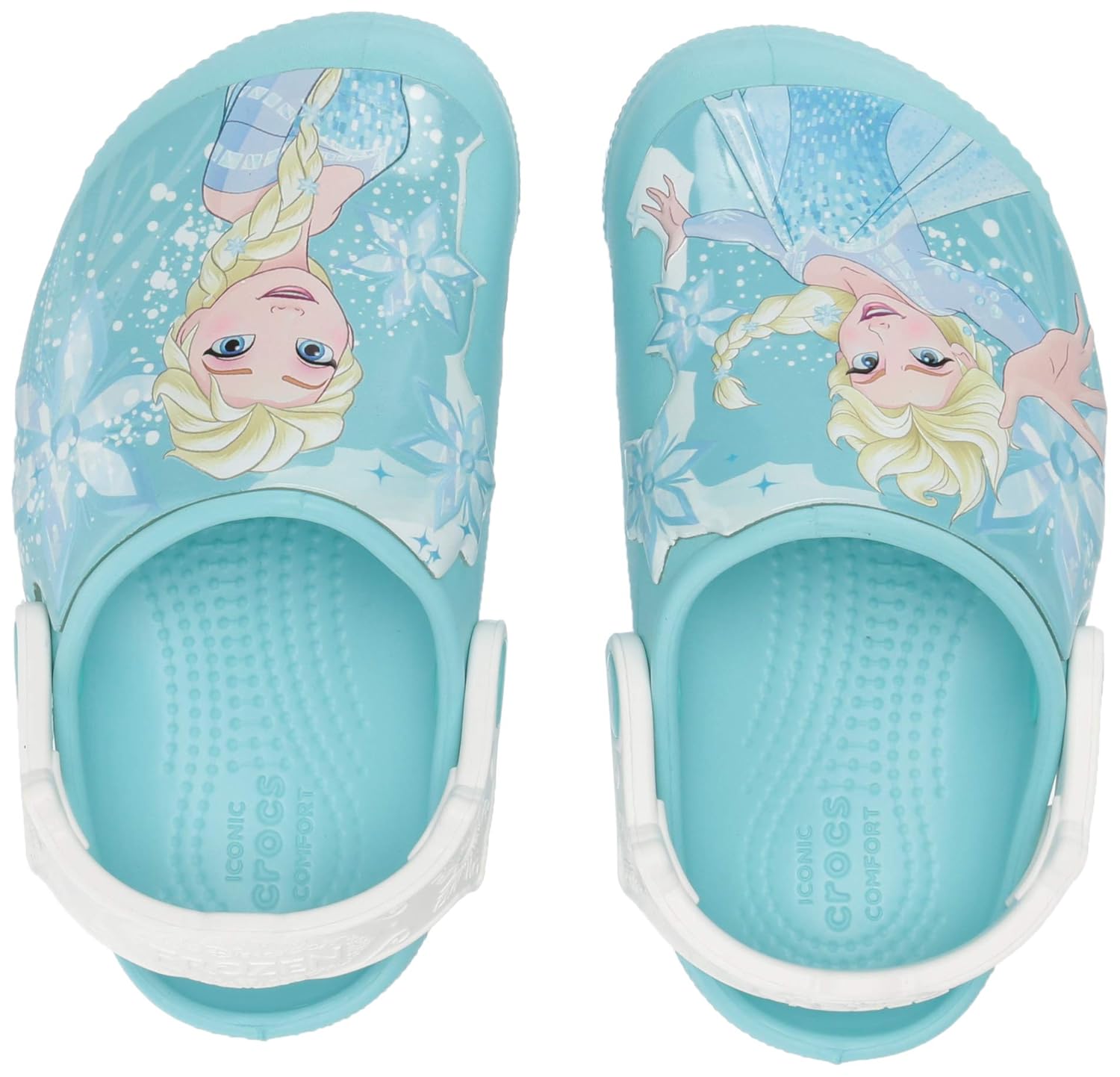 elsa crocs light up
