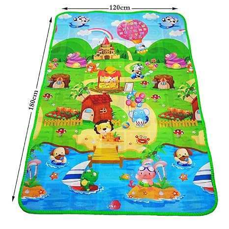 Skylofts Waterproof Double Side Baby Play Crawl Floor Mat for Kids Picnic School Home (Large