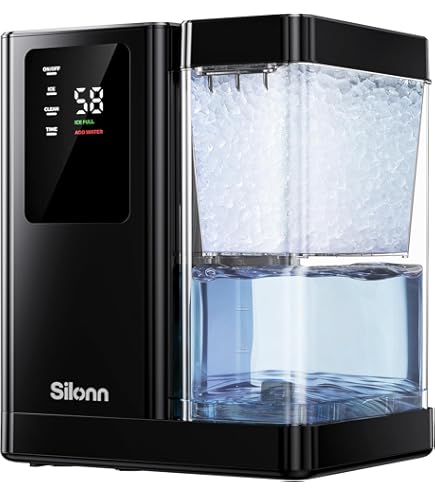 Amazon.com: LNUJIUN Countertop Ice Maker Machine 2 in 1 Water