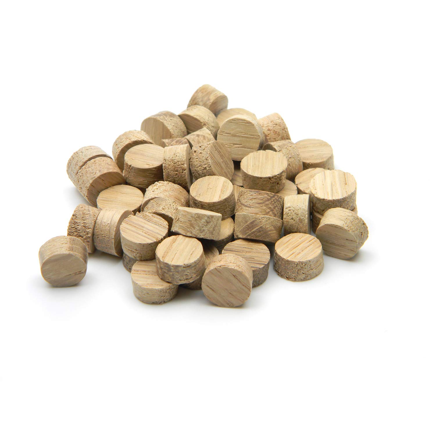 Oakcrafts - 1/2" Oak Flat Head Cross Grain Plug - Pack of 100