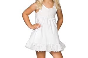 IC COLLECTIONS I.C. Collections Little Girls White Slip Above the Knee