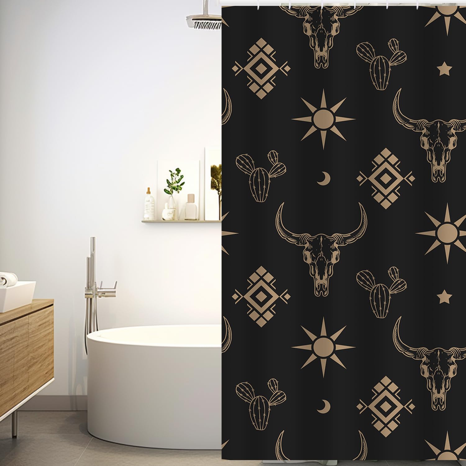 HD Designs Fabric Shower Curtain - Inaku, 1 ct