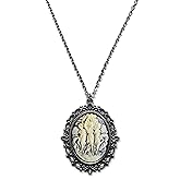 Victorian Vault Three Muses Cameo Steampunk Gothic Pendant Necklace on Chain