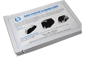 UBICON Cleaning Card - Pre-Saturated with 99.9% IPA, Effective Dirt and Oil Remover, Compatible with ATM, POS, Swipe and Smart Card Readers - 2.125 x 3.375 Inches (50)