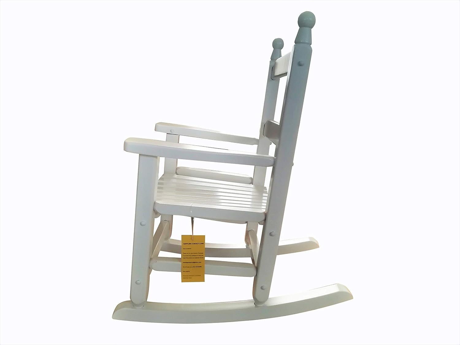 rockingrocker - K081WT Durable White Child’s Wooden Rocking Chair/Porch Rocker - Indoor or Outdoor - Suitable for 3-7 Years Old: Kitchen & Dining