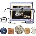 Creality 72W Output Power Laser Engraver, Falcon Pro 10W with Air Assist Laser Engraving Machine, CNC Machine Laser Engraver for Wood and Metal, Paper, Acrylic, Leather