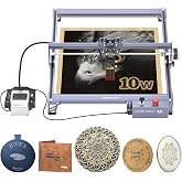 Creality 72000mW Output Power Laser Engraver, Falcon Pro 10W with Air Assist Laser Engraving Machine, CNC Machine Laser Engraver for Wood and Metal, Paper, Acrylic, Leather