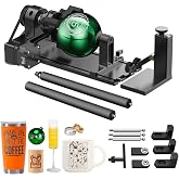 xTool RA2 Pro for xTool S1, F1, F1 Ultra, P2, M1 Ultra and Most Laser Engraver (Must with Riser), Y-axis Rotary Roller for Engraving Cylindrical Objects, Wine Glass, Tumbler, Engraver Accessory