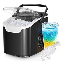 Countertop Ice Maker Machine – 8 Bullet Ice in 6