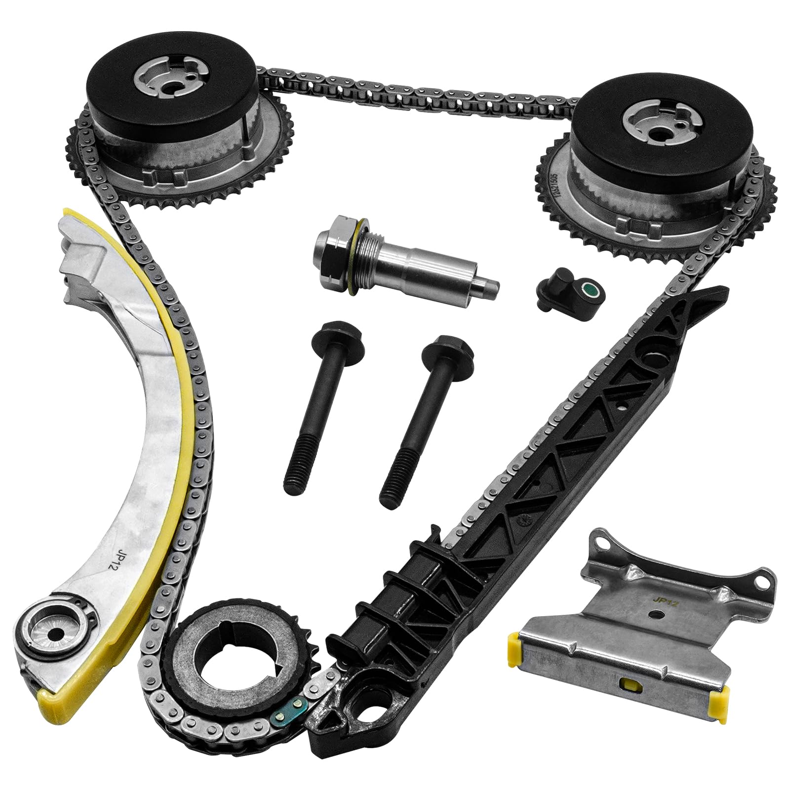 Photo 1 of 2.4 Timing Chain Kit w/VVT for GMC Terrain for Chevy Equinox 2.4 2011-17, for 14 Impala Malibu, for 09-10 HHR Cobalt 2.2, for Buick Regal LaCrosse Verano 2.4L Ecotec Timing Kit 12621505 9-4201s