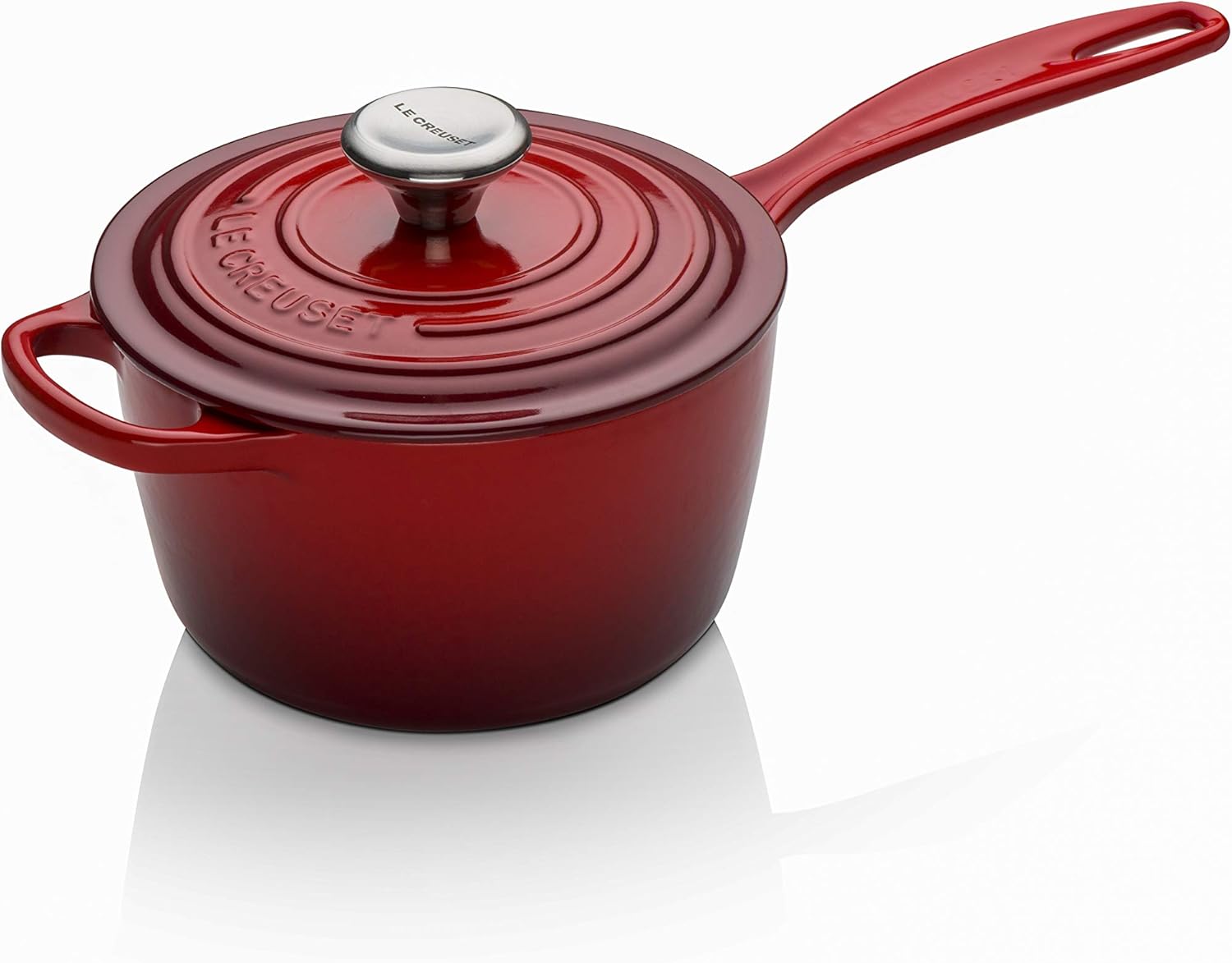 Le Creuset Signature Enamelled Cast Iron Saucepan With Anti Drip