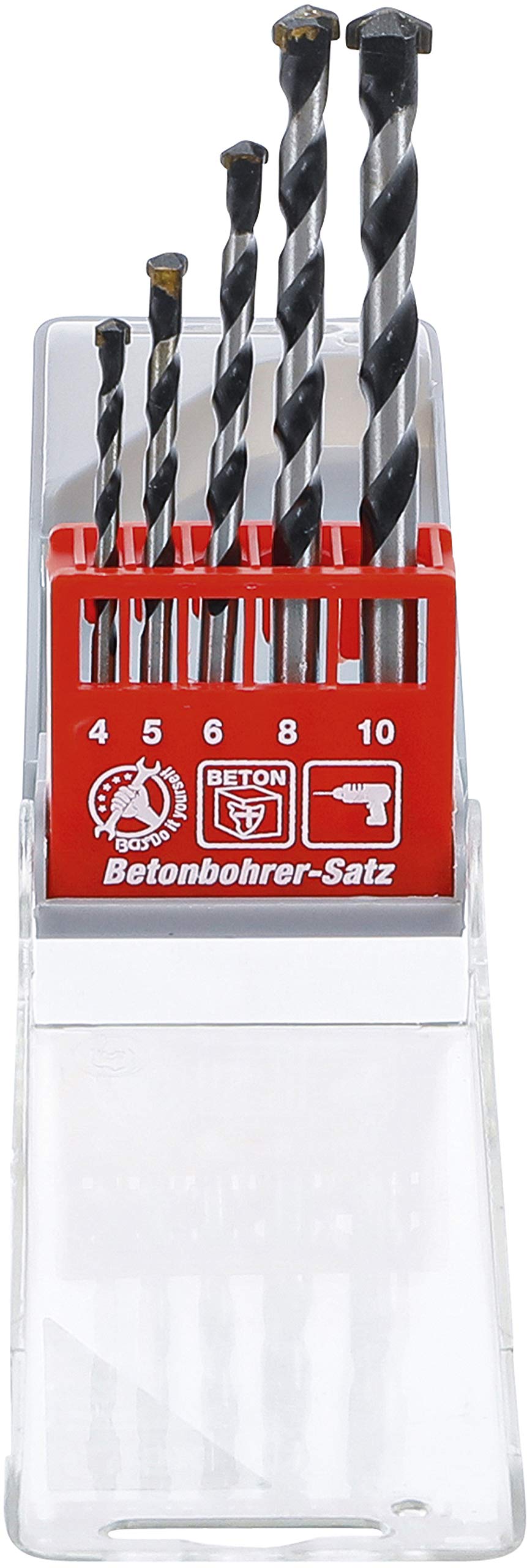BGS Diy 50816 | Concrete Drill Set | 4 - 10 mm | 5 pcs.