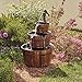 Kotulas 3-Tier Wooden Water Fountain with Pump