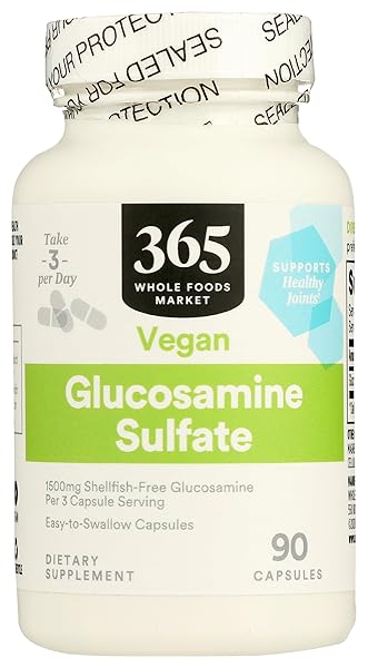 365 BY WHOLE FOODS MARKET, GLUCOSAMINE SULFATE VEGAN,...
