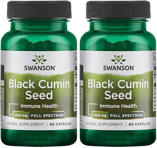 Amazon Com Swanson Full Spectrum Black Cumin Seed 400 Milligrams 60 Capsules 2 Pack Health Personal Care
