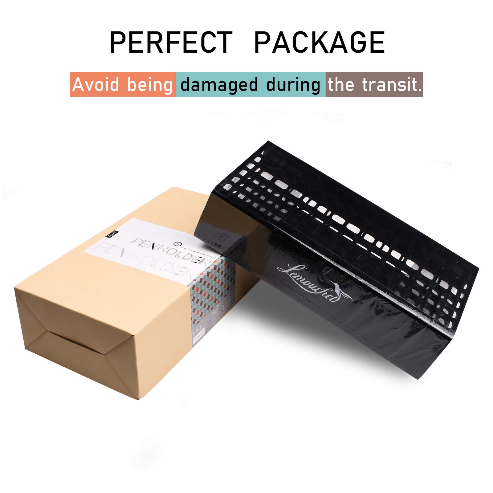 L\'ÉMOUCHET 86 Hole Acrylic Pencil & Brush Pen Holder - Desk Stand Organizer Holder for Pens, Paint Brushes, Crayons Colored Pencils, Sketch Pencils, Tombow Watercolor Brush Pens