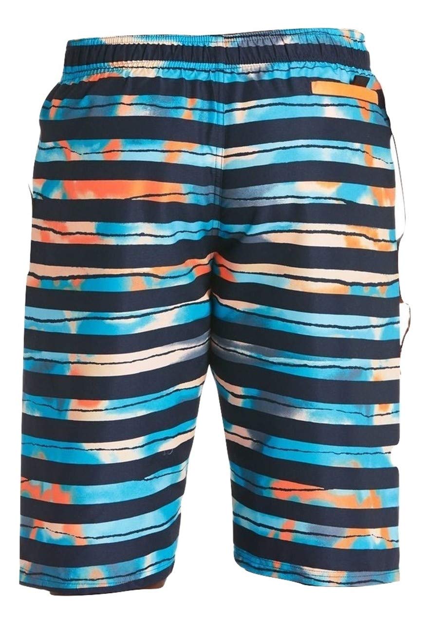 Nike Men's Block Striped Breaker 11" Volley Swim Trunks Beachwear Central