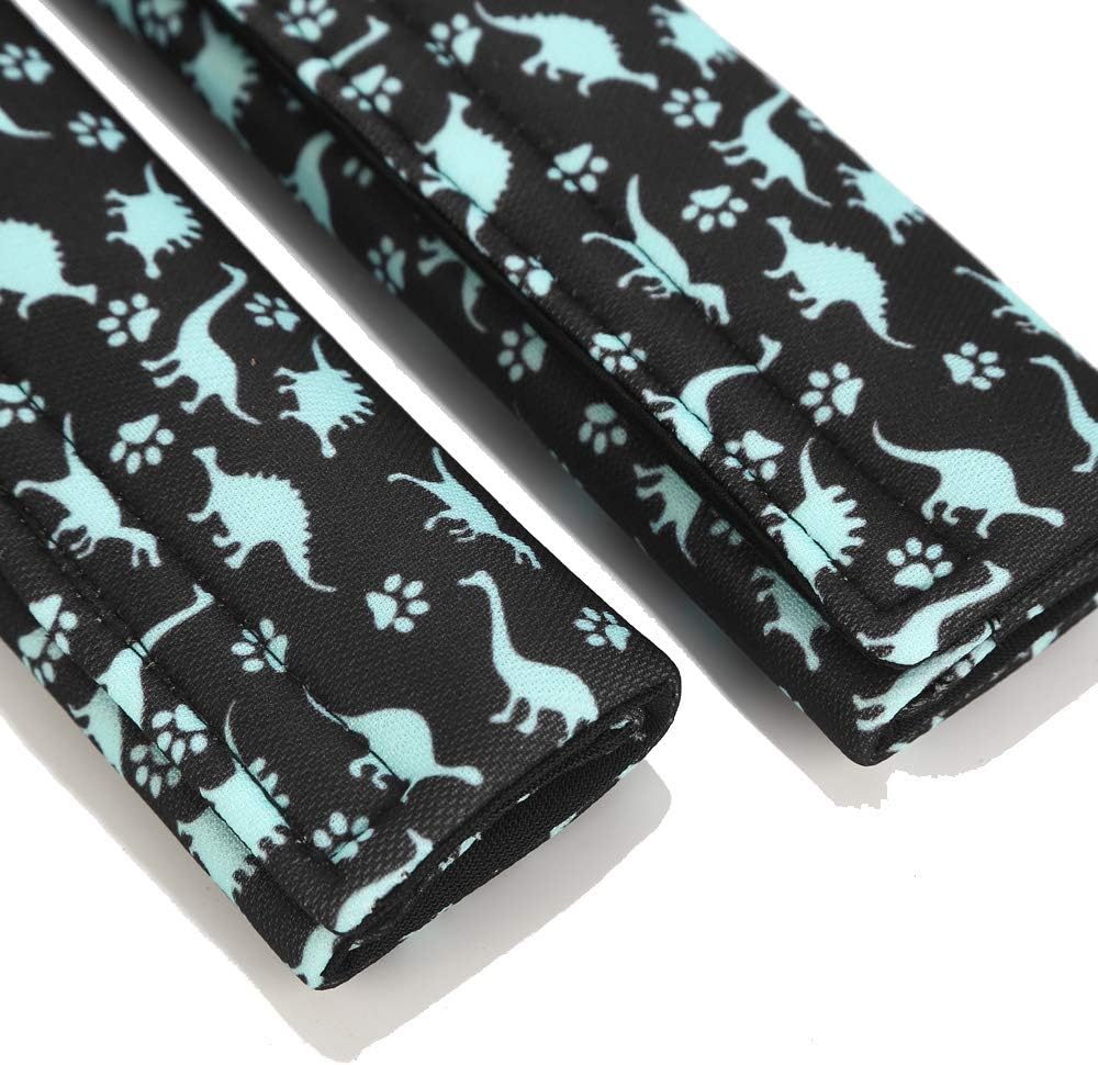 Car Seat Belt Pillow for Kids 2Pcs Unicorn Car Seat Belt Cover Pad Head and Neck Support (Dinosaur) - Image 4