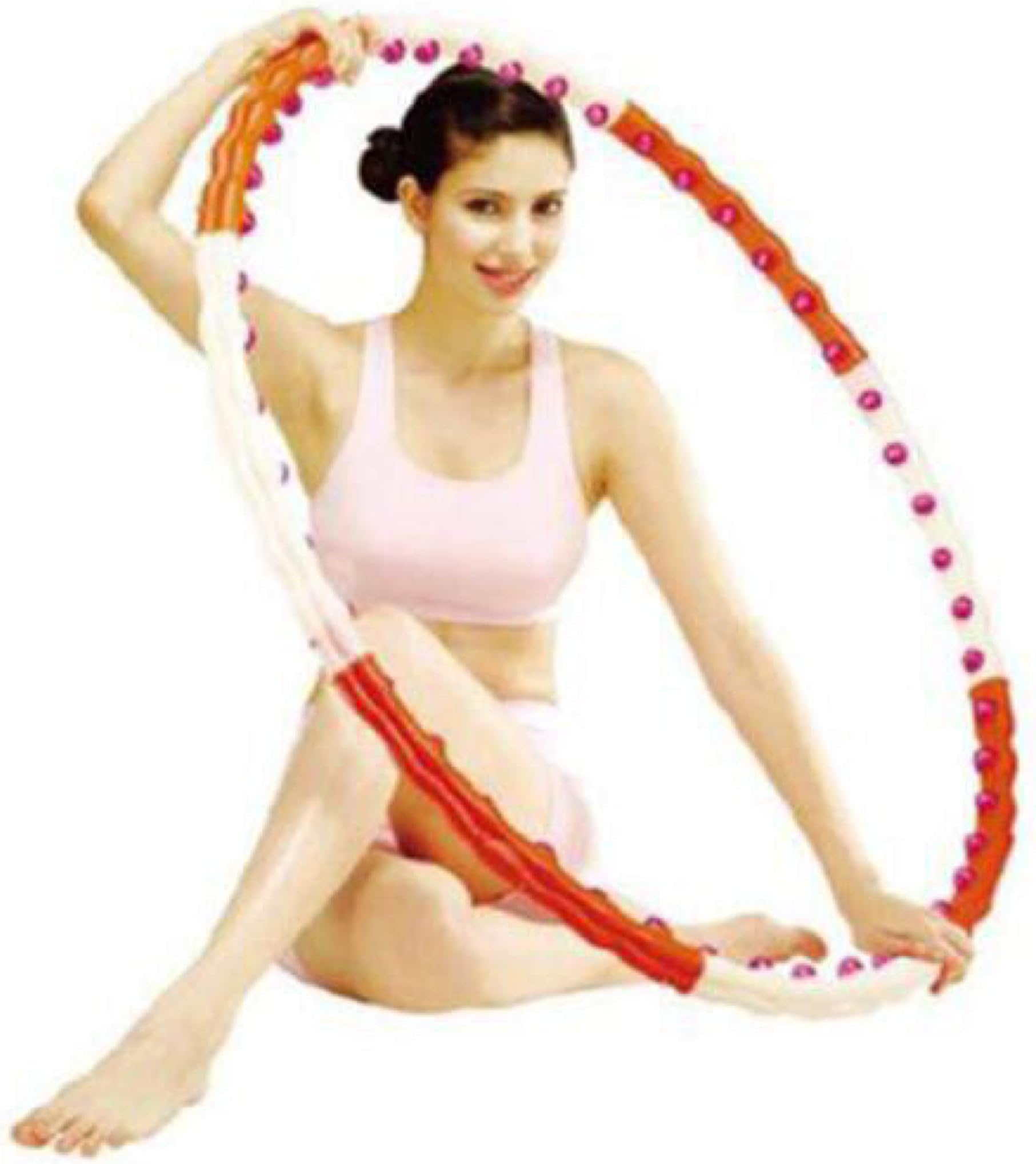 for Exercise-1.2 kg (2.53lb) Weighted Air-Cushion Hoop for Core Workout&Waist Massage Ring Made in Korea