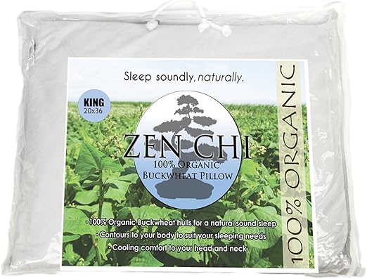 Amazon Com Zen Chi Buckwheat Pillow Organic King Size 20 X36