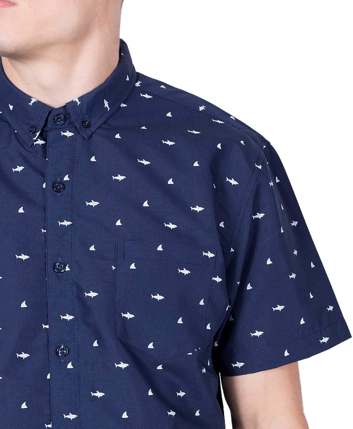 Visive Mens Short Sleeve Button Down Printed Shirts - Over 45 Novelty Prints Sizes S - 4XL at  Men’s Clothing store