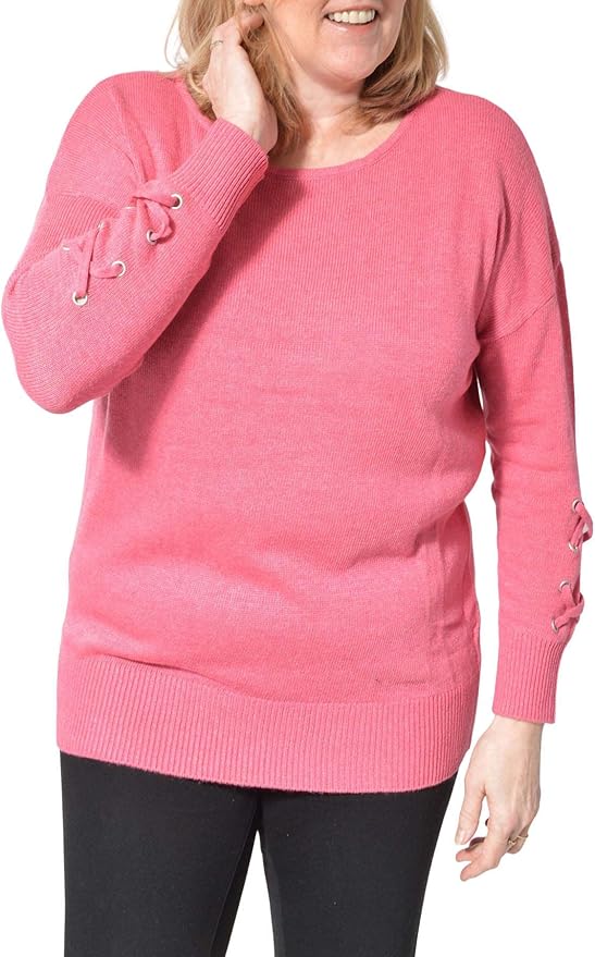 Secret Label ex Bon Marche Womens Plus Size Jumper in Turquoise or Rose