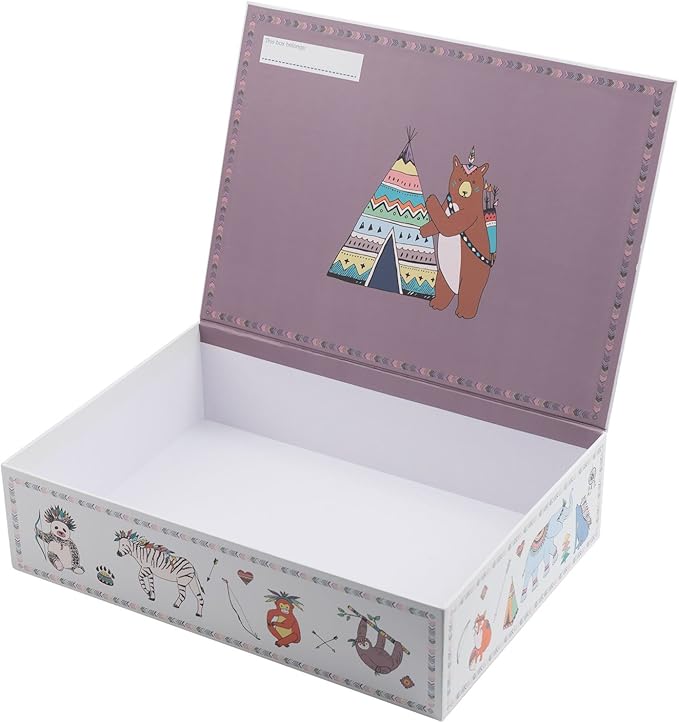 Creibo CBOX007 - Caja Cartón Grande Decorada Animales: Amazon.es: Hogar