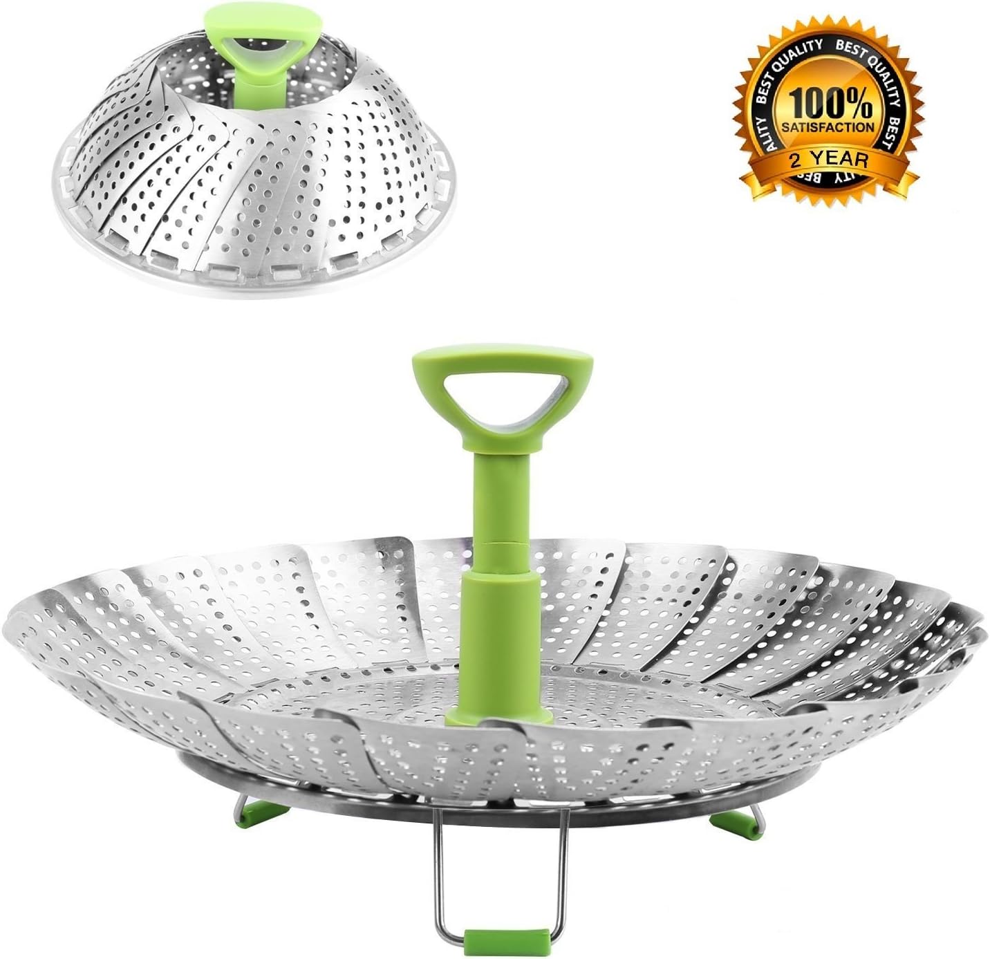 Griglia Per Cottura A Vapore In Acciaio Inossidabile 20 Cm - Accessorio Per Pentole E Vapore - Foto 7