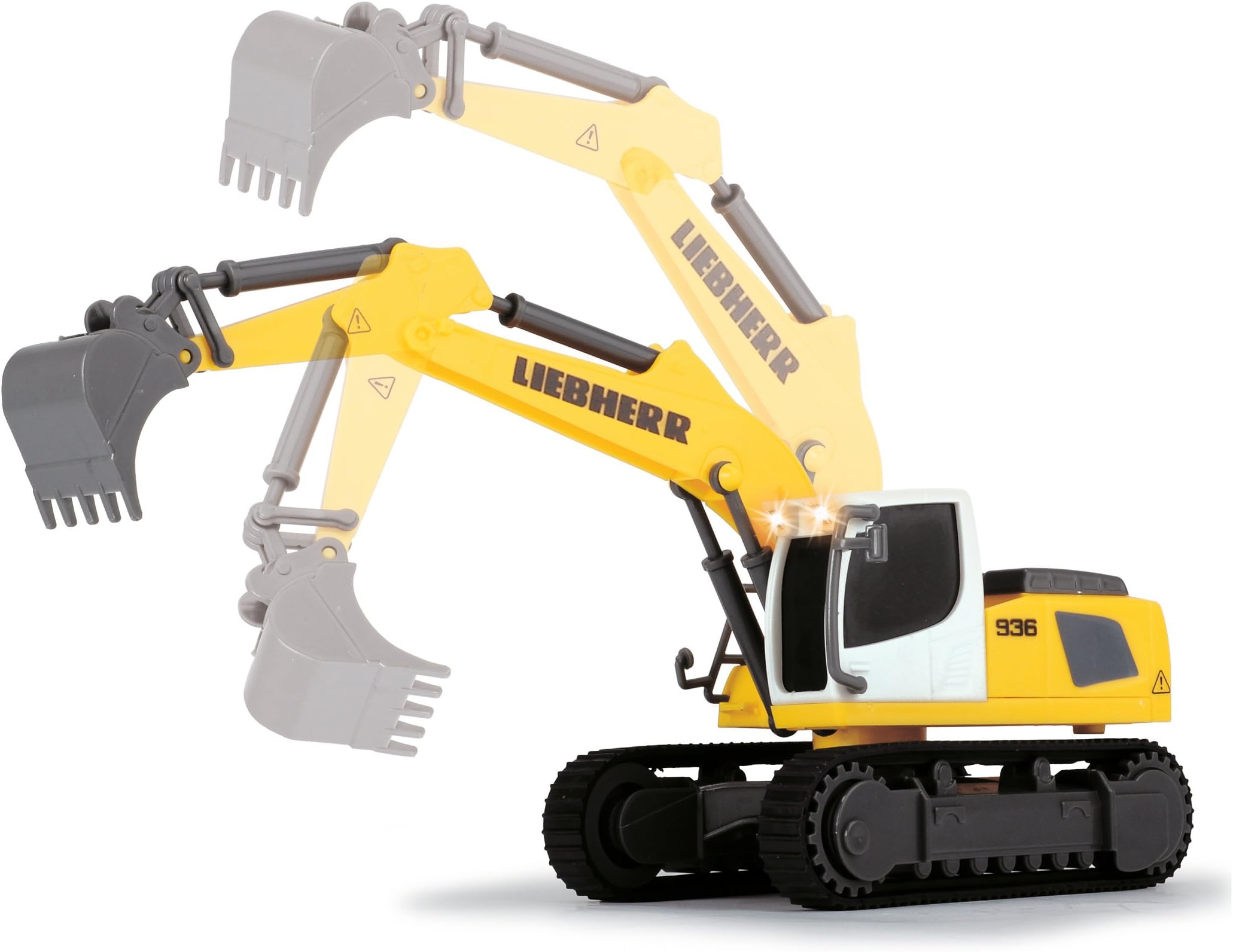 Liebherr Work Force Dickie Toys 203722003 excavator with light and sound, 18cm