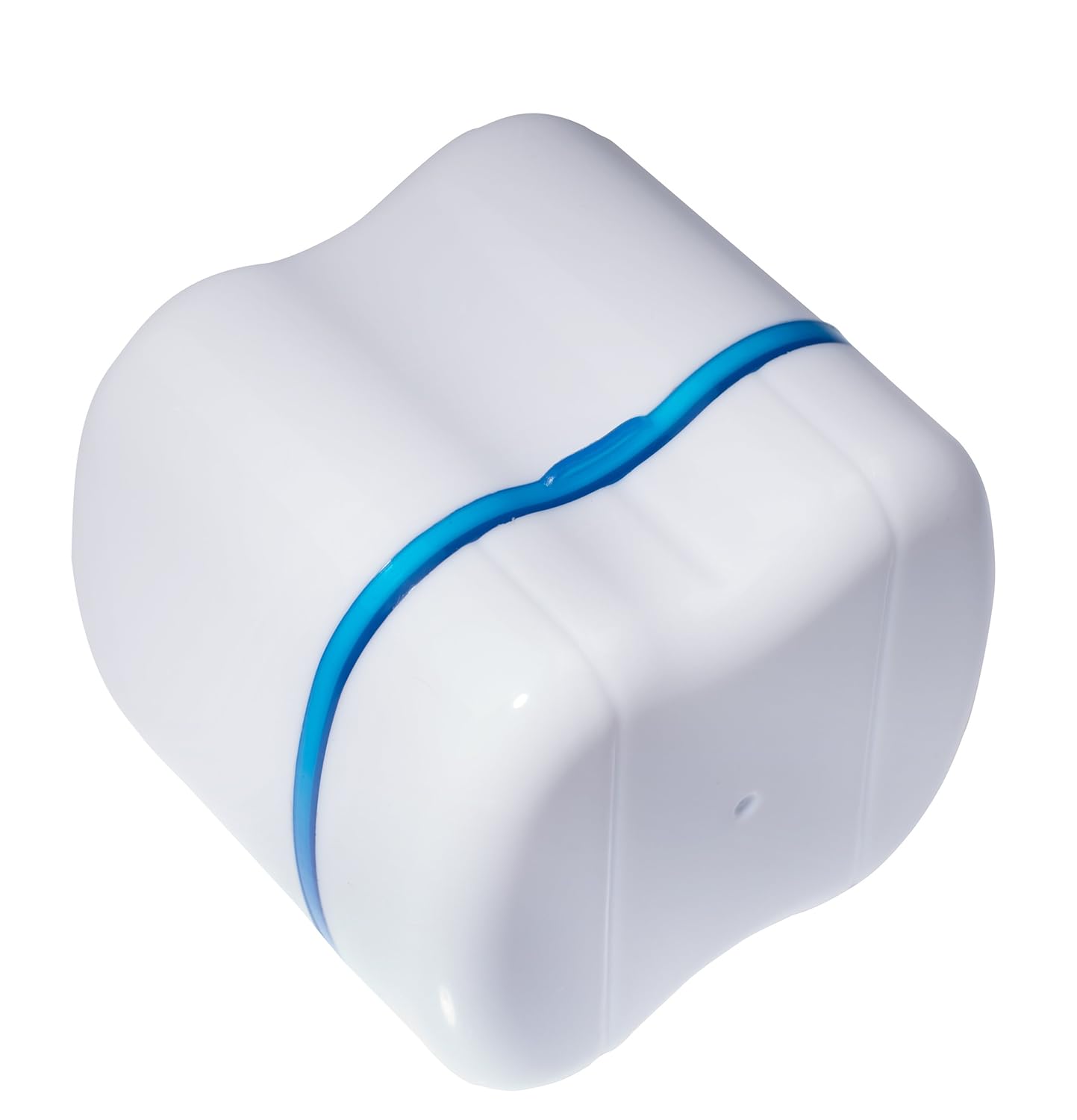 Denture Case,Denture Brush Retainer Case,Denture Cups Bath,Dentures Container with Basket Denture Holder for Travel,Retainer Cleaning Case (Blue): Health & Personal Care