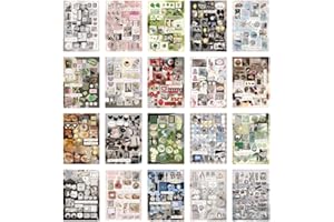 Die-Cut Sticker Book Japanese Styles Retro Aesthetic Decorative for Journal Die-cut Sticker Book