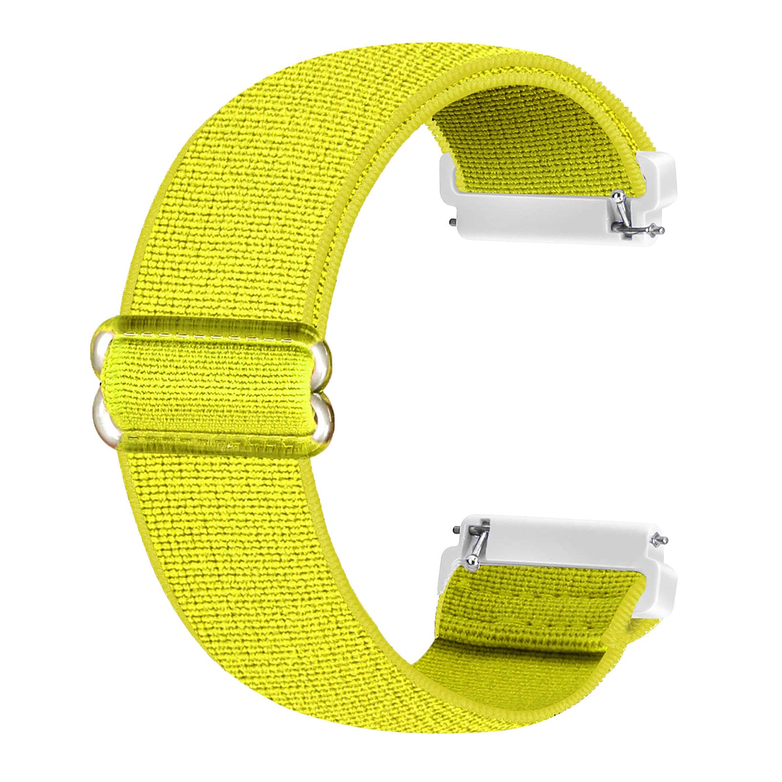 Ecogbd Elastic Strap Compatible with Fitbit Versa Strap/Fitbit Versa Lite Strap/Fitbit Versa 2 Strap, Soft Fabric Nylon WristStrap for Women Men (Yellow)