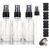ALIFEIA 1 oz Glass Spray Bottles,Small Empty Fine Mist Refillable Travel Spray Bottle for Cleaning,Perfume,Aromatherapy,Cosmetic Sprays,Hair,Essential Oils with Fine Mist Dispenser（3 Pack）