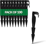 GARDENIX Pack of 100 AquaPEG Ground Securing Pegs 160mm for Drip Irrigation
